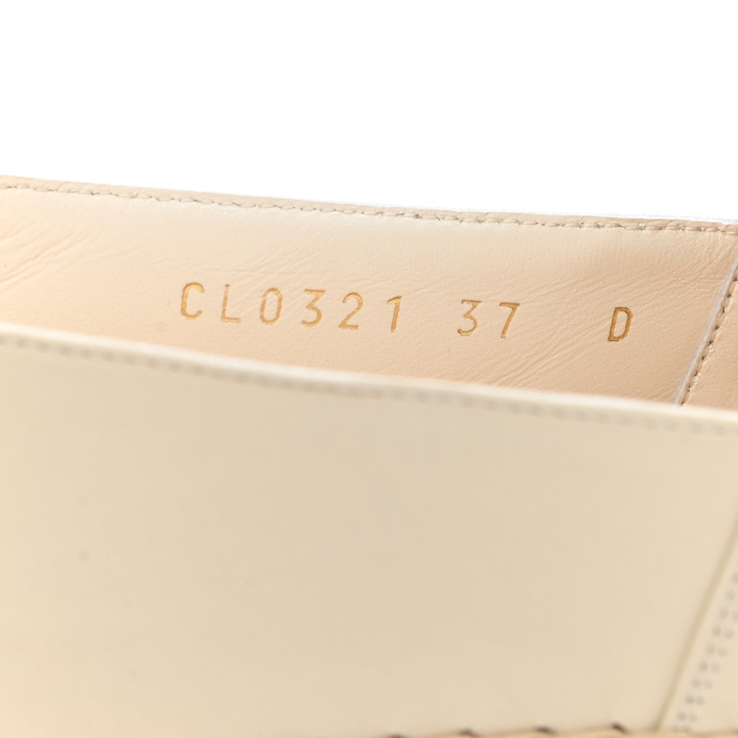 Lambskin Granville Espadrille 37 Off White
