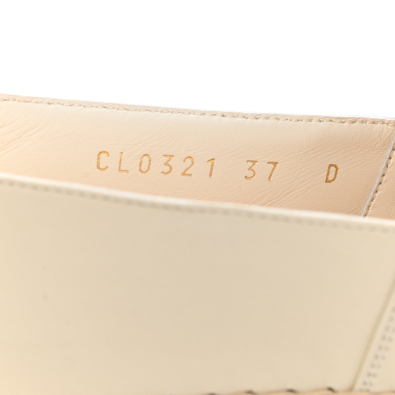 Christian Dior Lambskin Granville Espadrille 37 Off White 8 of 9