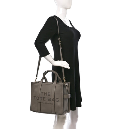 Marc Jacobs Grained Calfskin Medium The Tote Bag Cement 2 of 9