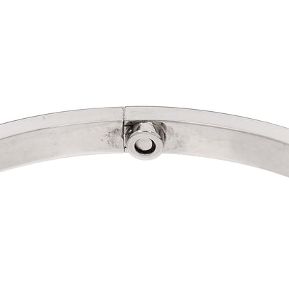 Cartier 18K White Gold Small LOVE Bracelet 19 7 of 8