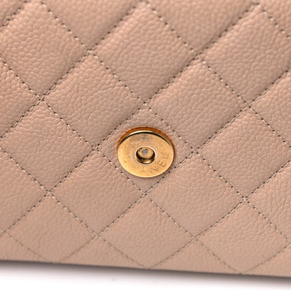 Chanel Caviar Quilted Small CC Filigree Flap Beige Black 6 of 7