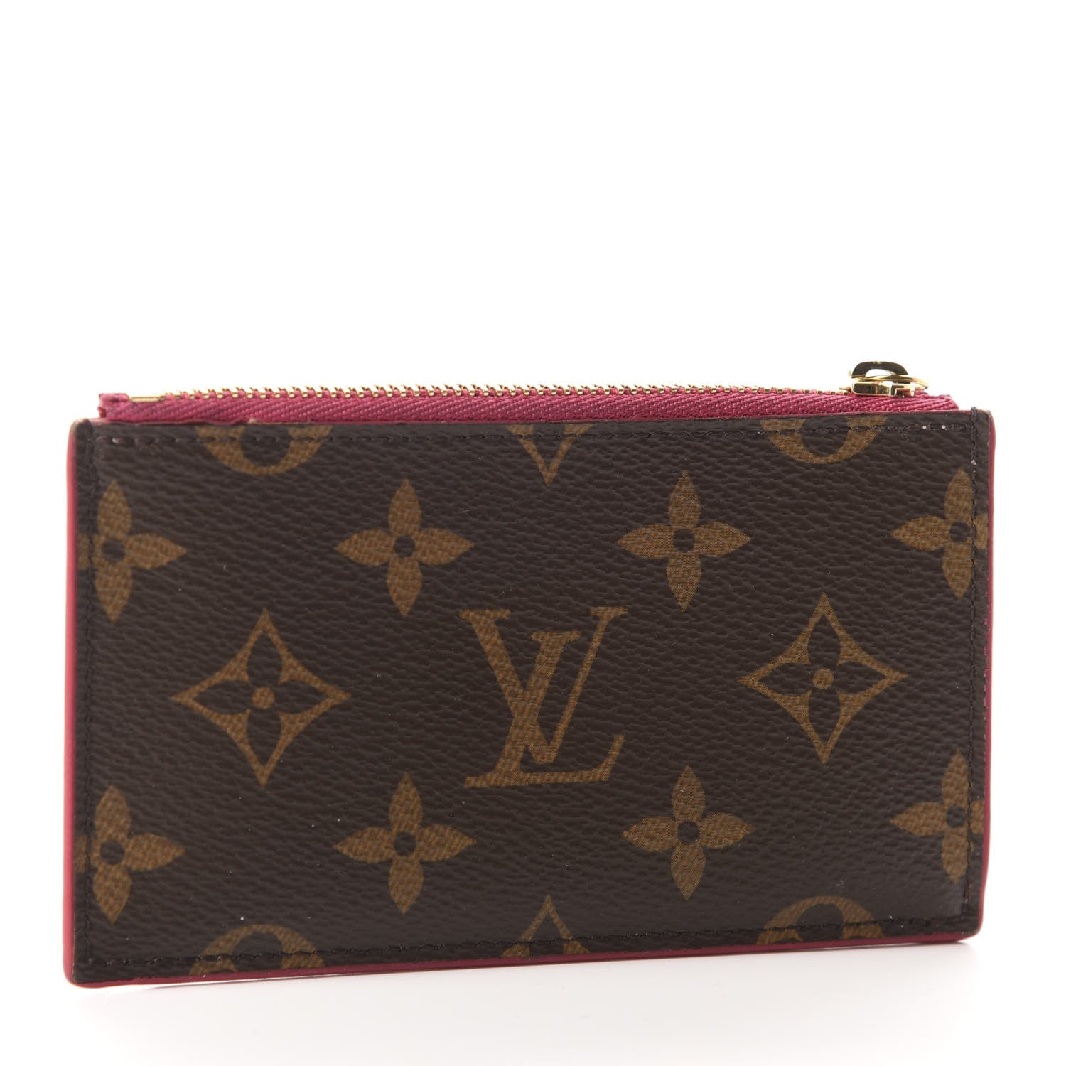 Louis Vuitton Monogram Blooming Flowers Zipped Card Holder Hot Pink Rose Ballerine 3 of 8