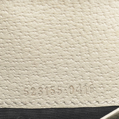 Gucci Textured Calfskin Web Ophidia Card Case Mystic White 7 of 11