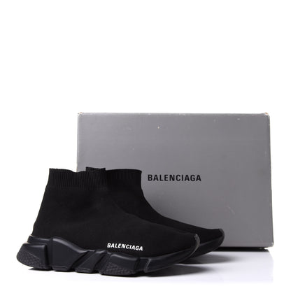 Balenciaga Neoprene Knit Womens Speed Sneakers 37 Black 9 of 9