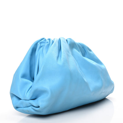 Bottega Veneta Smooth Butter Calf The Pouch Oversized Clutch Sky Blue 3 of 7
