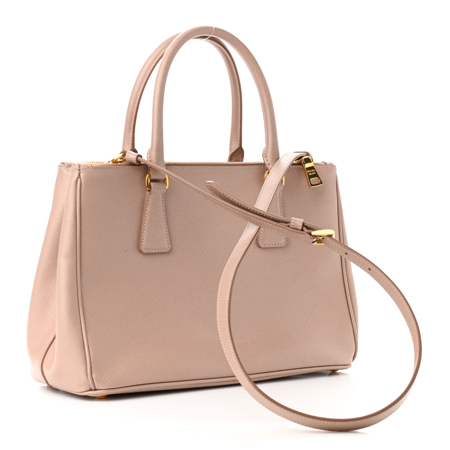 Saffiano Small Galleria Double Zip Tote Cammeo