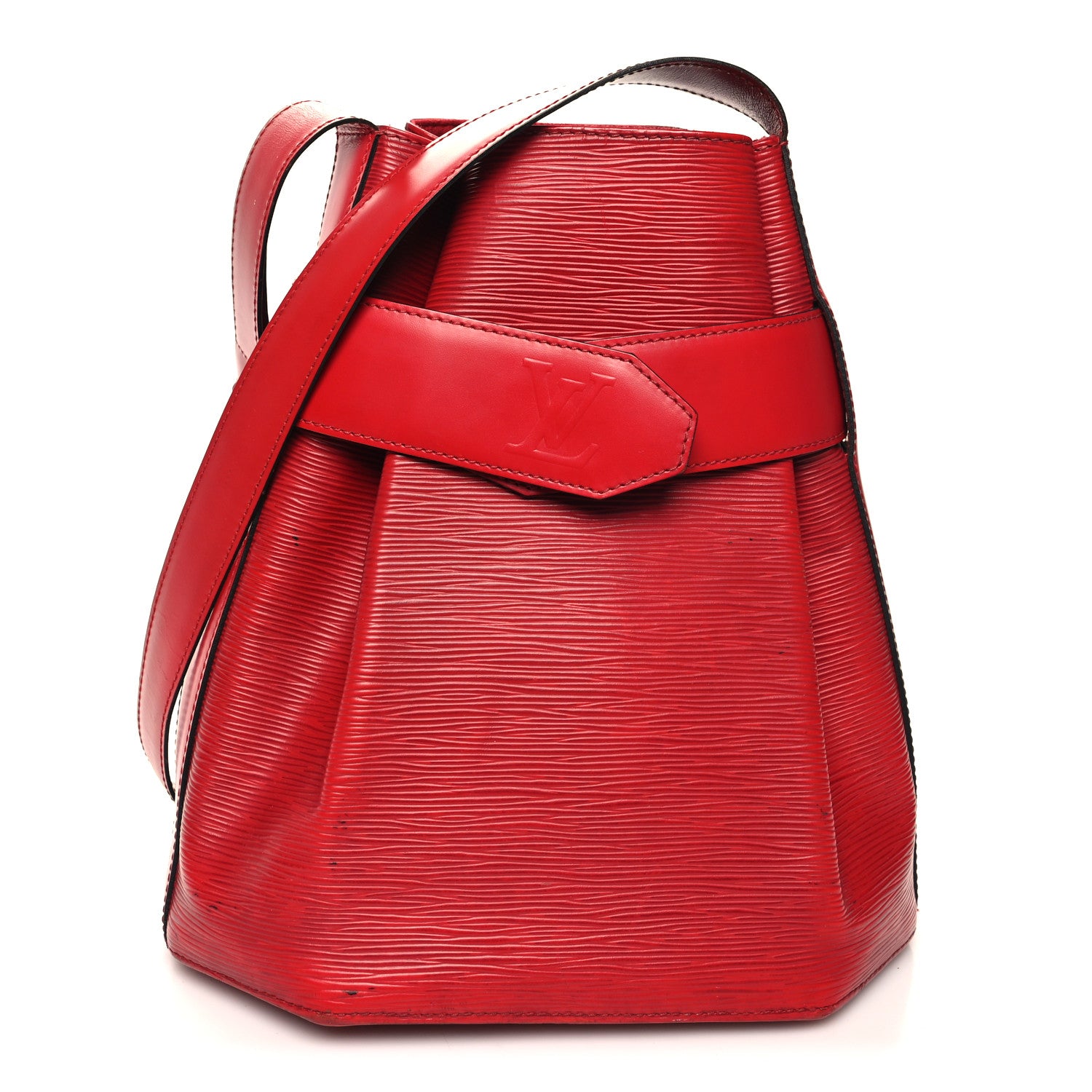 Louis Vuitton Epi Sac D'Epaule GM Castillan Red 1 of 12