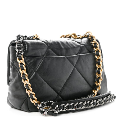 Chanel Lambskin Quilted Medium Chanel 19 Flap Black 3 of 10