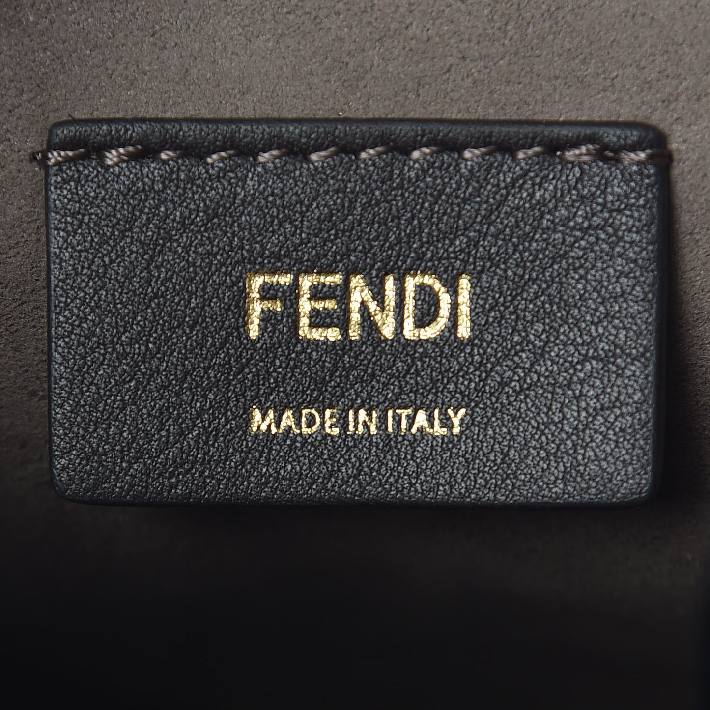 Vitello Liberty F is Fendi Bi-Color FF 1974 Embossed Mini Mon Tresor Bucket Bag Maya Black