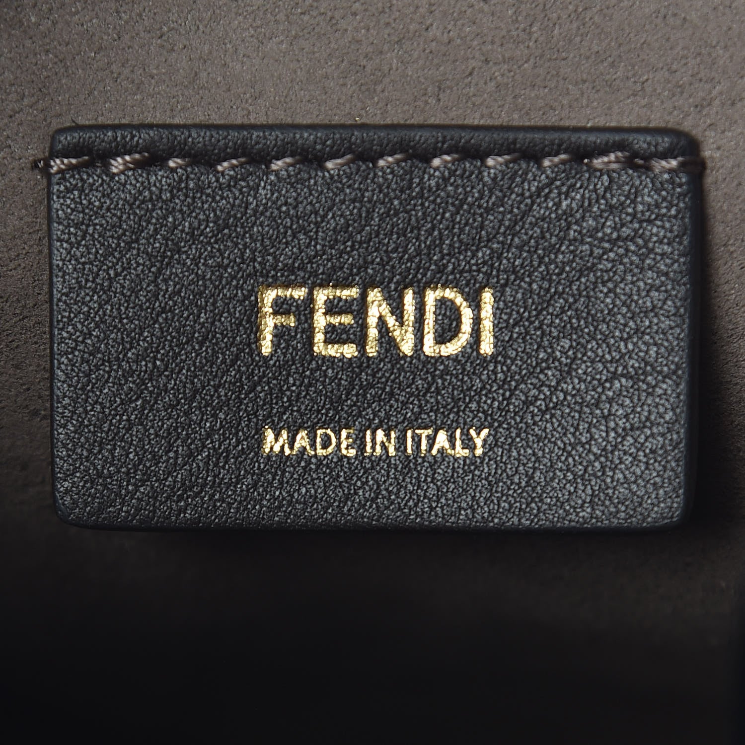 Fendi Vitello Liberty F is Fendi Bi-Color FF 1974 Embossed Mini Mon Tresor Bucket Bag Maya Black 8 of 9