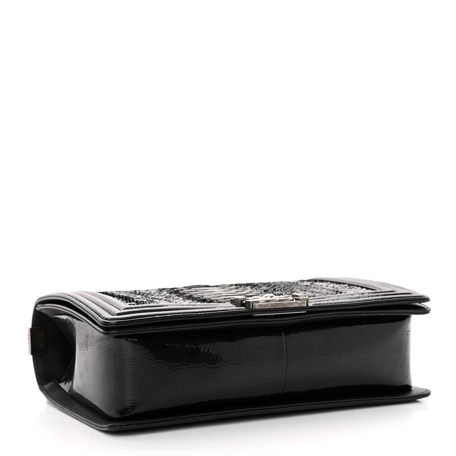 Chanel Snakeskin Medium Boy Flap Black 4 of 10