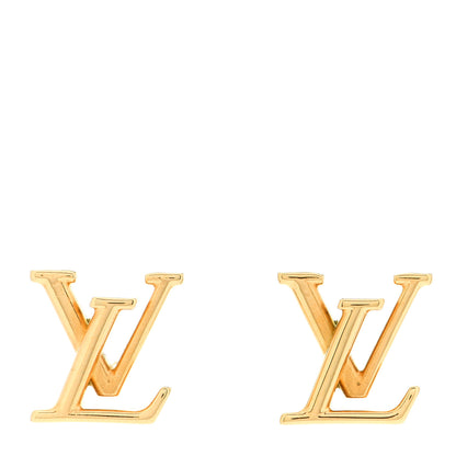 Louis Vuitton Metal LV Iconic Earrings Gold 1 of 7