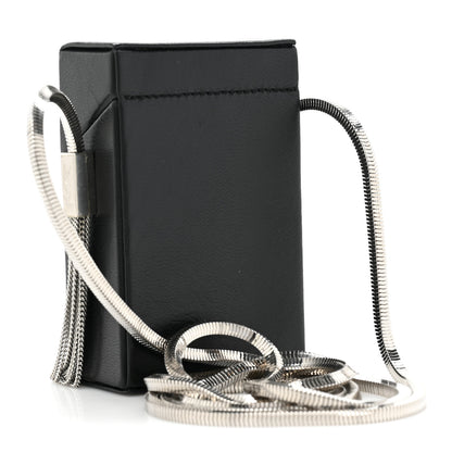 Saint Laurent Lambskin Smoking Box Crossbody Black 2 of 8