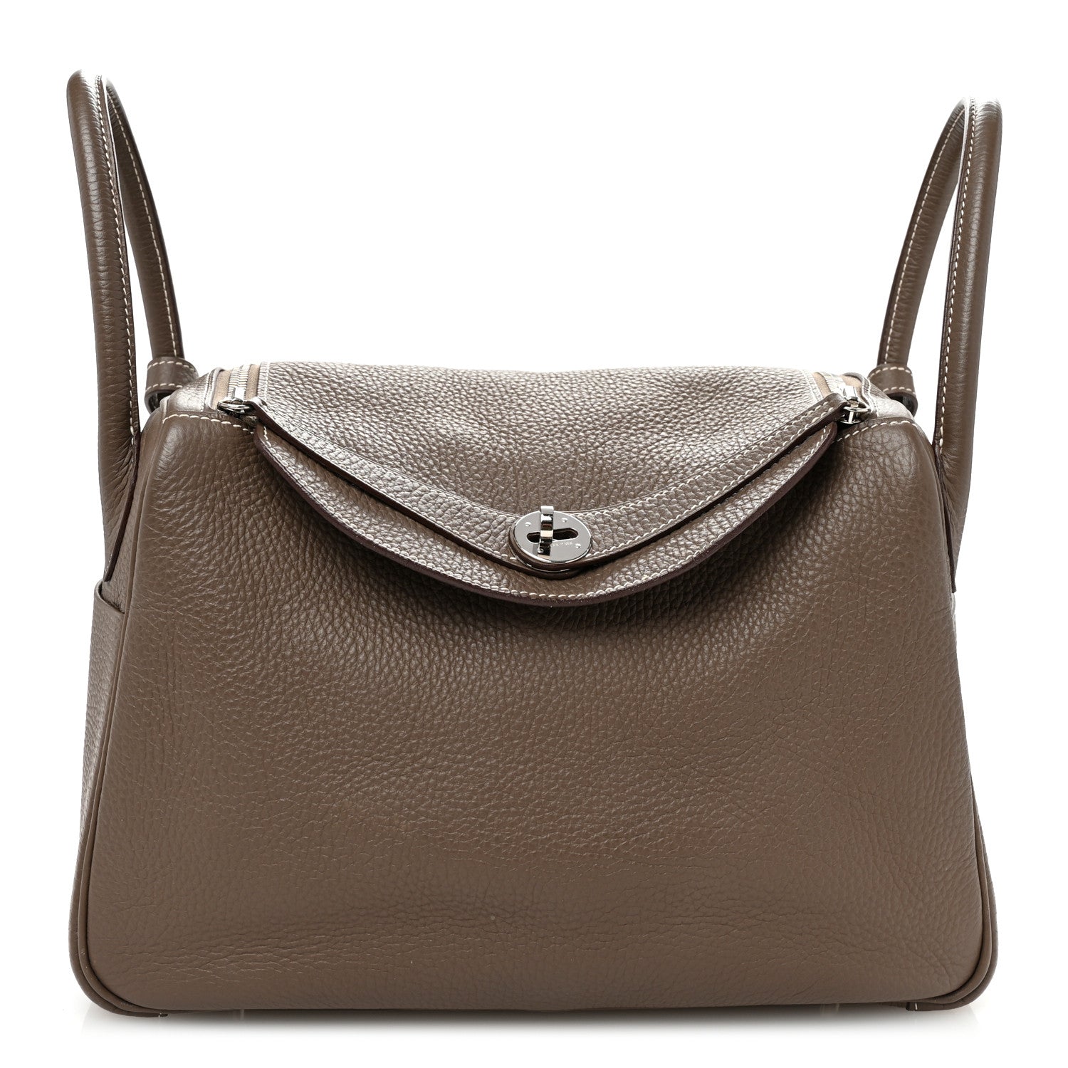 Hermes Taurillon Clemence Lindy 30 Etoupe 1 of 11