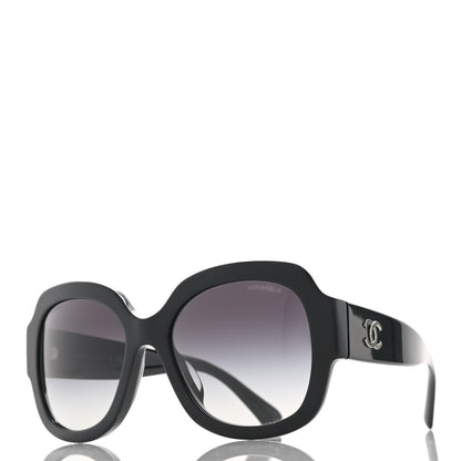 Chanel Acetate CC Sunglasses 5373 Black 1 of 8