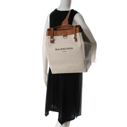 Balenciaga Natural Canvas Shoulder Duffle 2 of 7