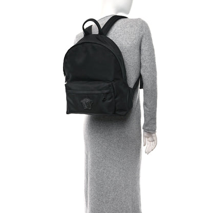 Versace Nylon Palazzo Medusa Backpack Black 2 of 9