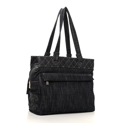 Chanel Denim CC Double Pocket Shoulder Bag 3 of 10