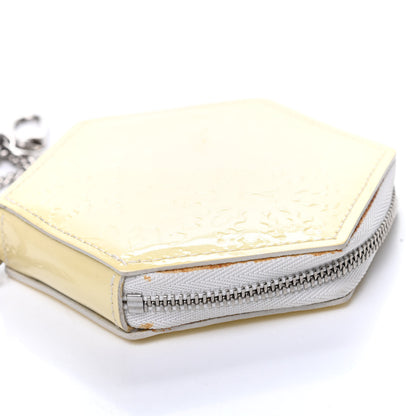 Louis Vuitton Vernis Folcon Snowflake Coin Purse MM Blanc Corail 8 of 9