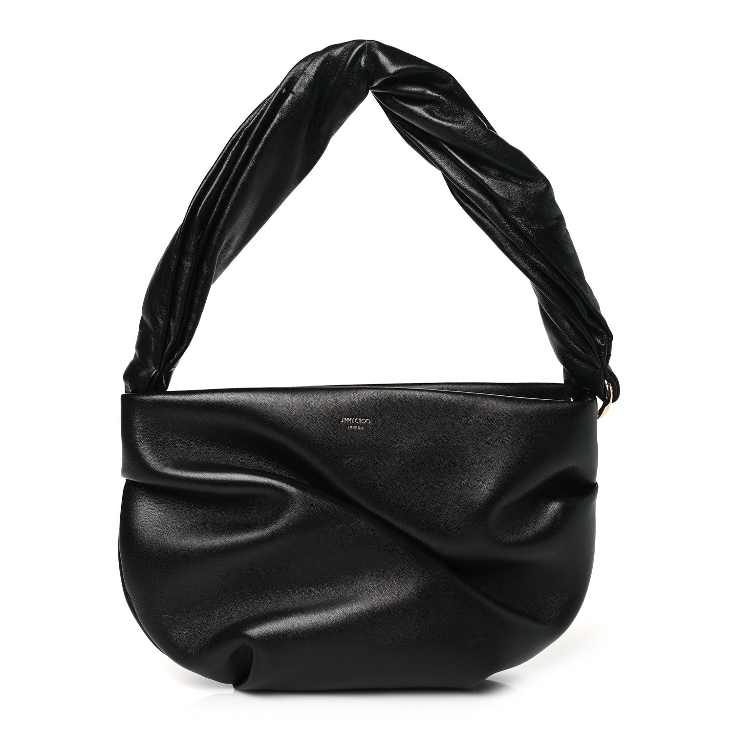 Jimmy Choo Lambskin Bonny Shoulder Bag Black 1 of 9
