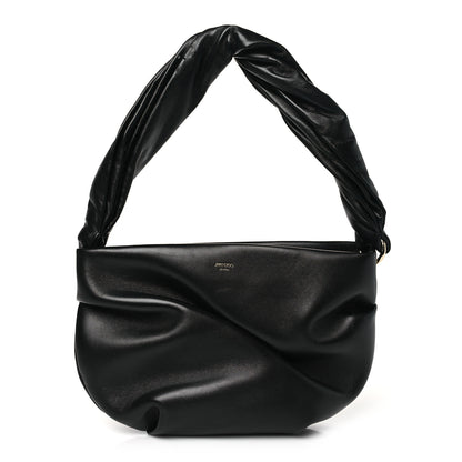Jimmy Choo Lambskin Bonny Shoulder Bag Black 1 of 9