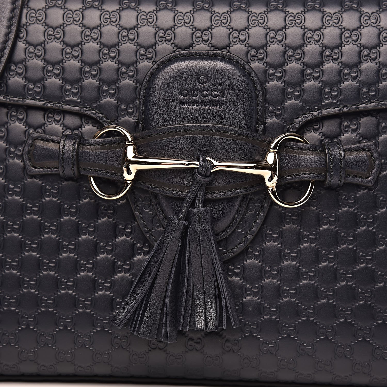 Gucci Soft Microguccissima Medium Emily Chain Shoulder Bag Blue 11 of 11