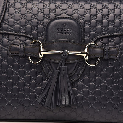 Gucci Soft Microguccissima Medium Emily Chain Shoulder Bag Blue 11 of 11