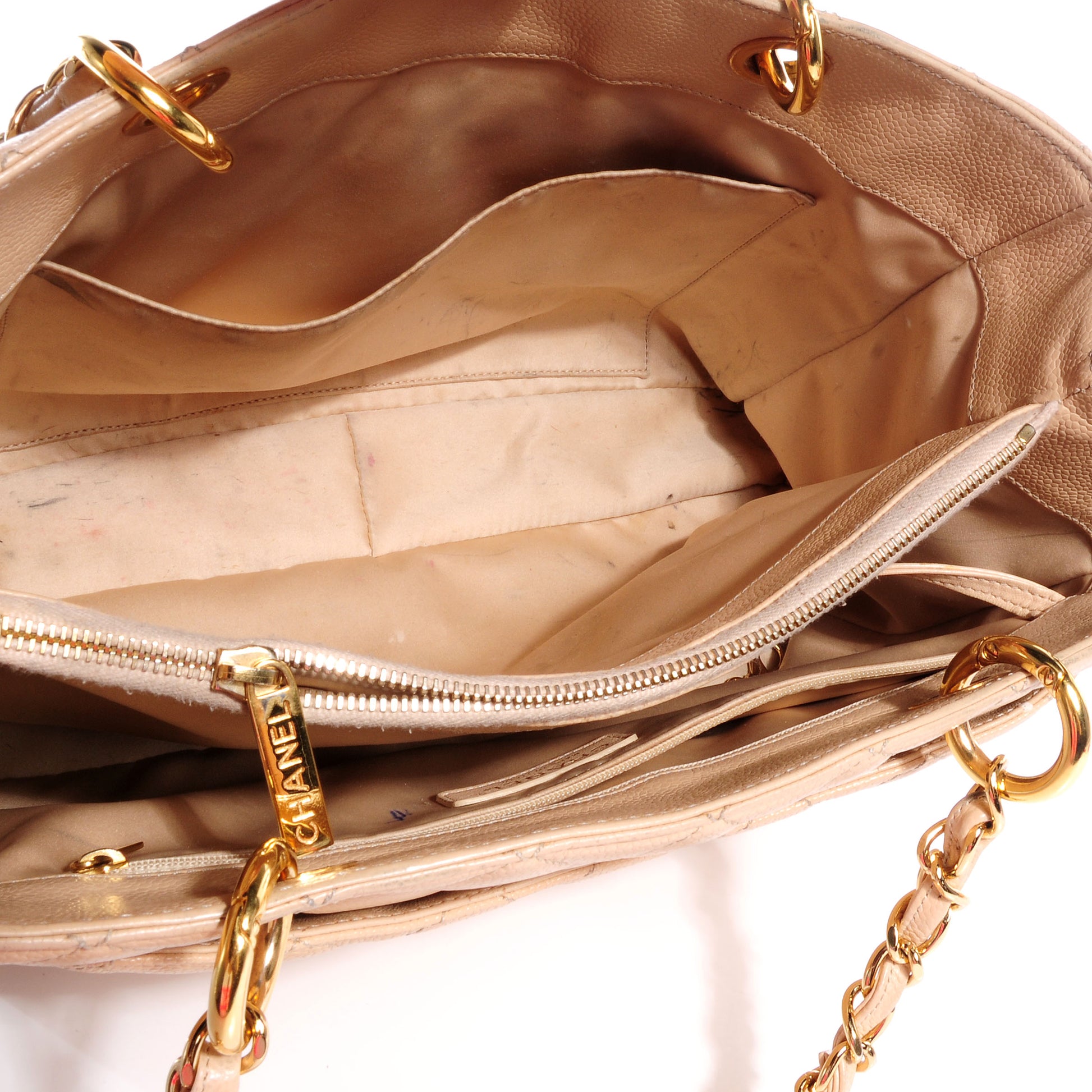 Chanel Caviar Grand Shopping Tote GST Beige Clair 5 of 6