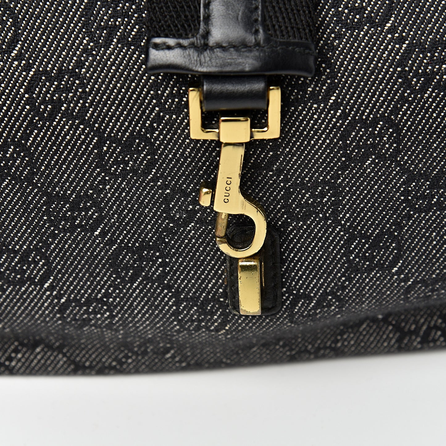 Denim Monogram Shoulder Bag
