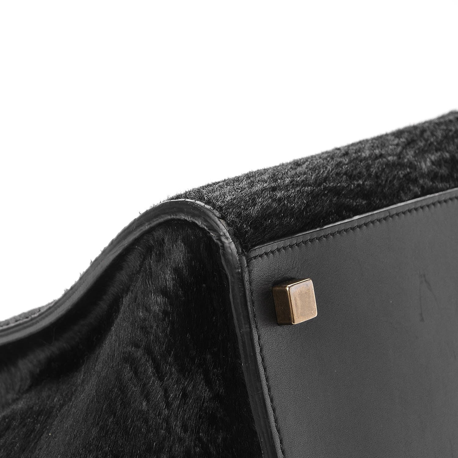 Celine Astrakhan Pony Hair Medium Phantom Luggage Black 9 of 13
