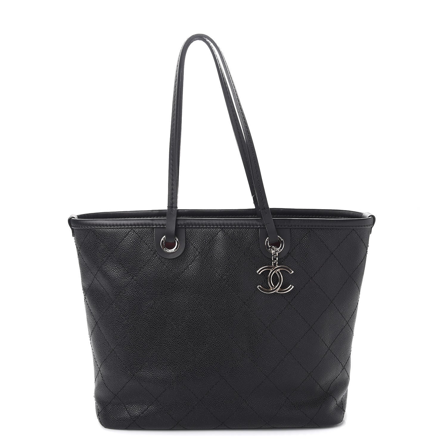 Chanel Grained Calfskin Shopping Fever Tote Black 1 of 10