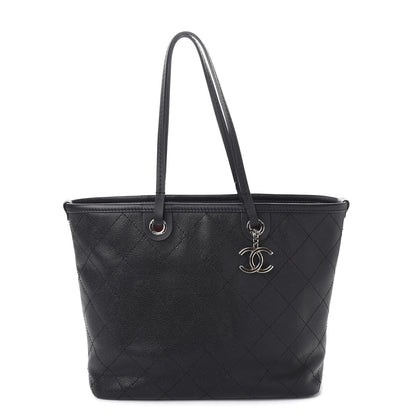 Chanel Grained Calfskin Shopping Fever Tote Black 1 of 10