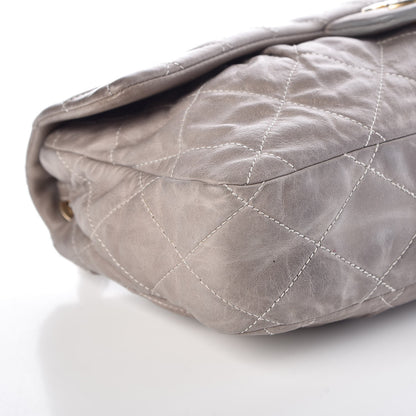 Chanel Iridescent Calfskin Large Chic Quilt Flap Grey 13 of 16