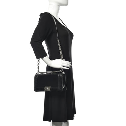 Chanel Glazed Calfskin Medium Boy Flap Black 2 of 11