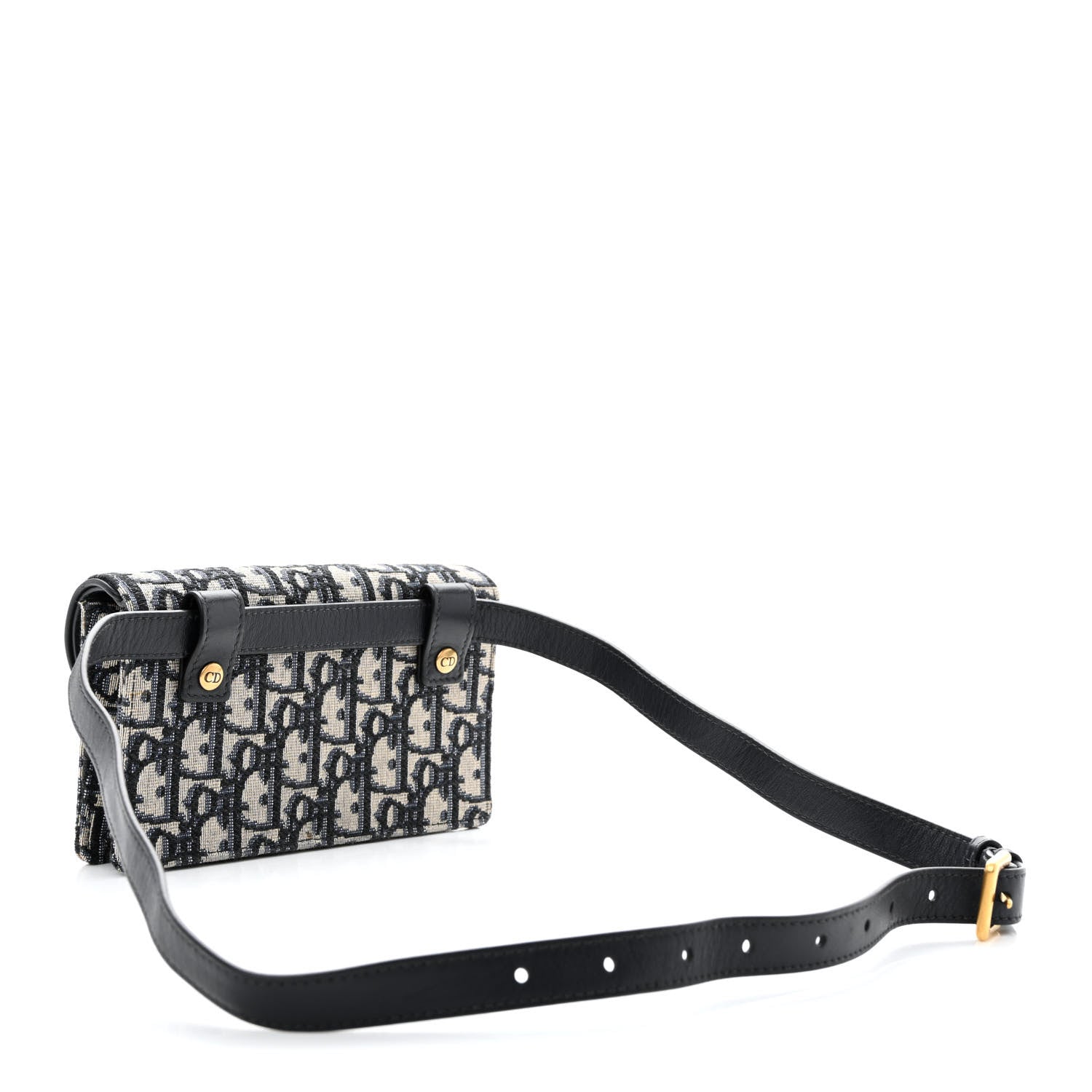 Christian Dior Oblique Saddle Belt Bag Blue 3 of 11