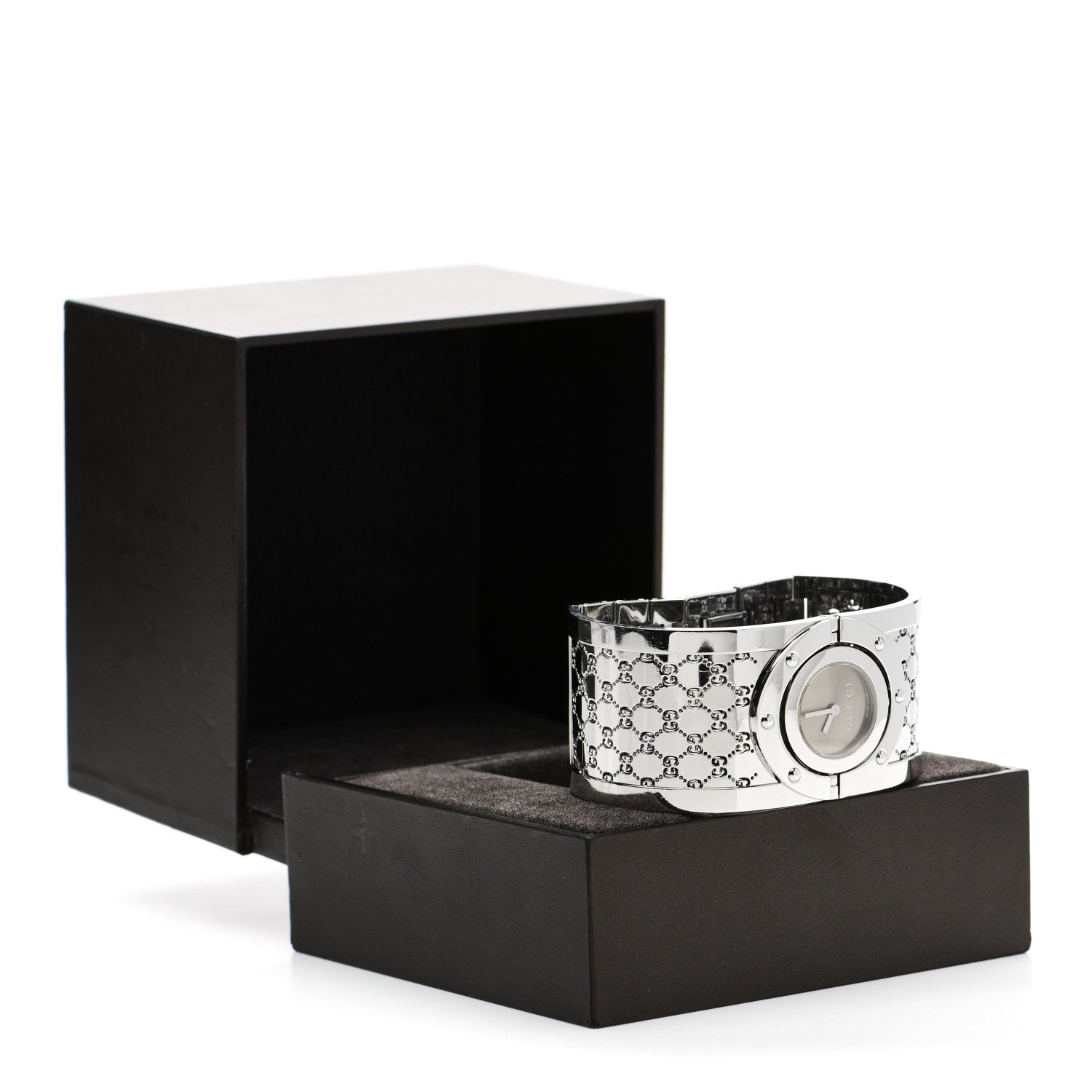 Gucci Stainless Steel 33mm Twirl Quartz Watch Brown 5 of 5