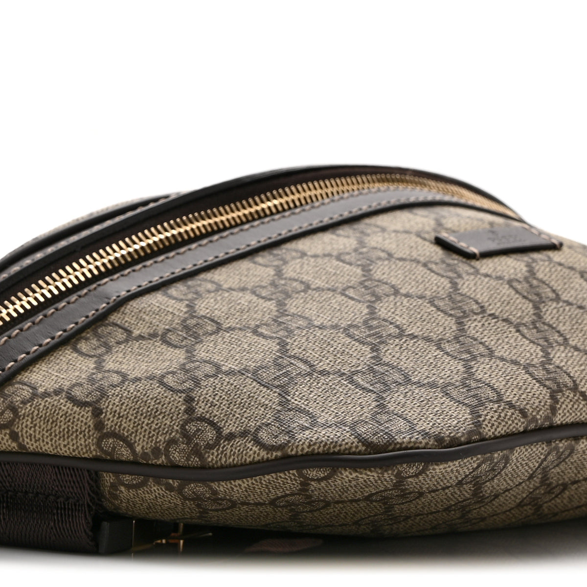 Gucci GG Supreme Monogram Belt Bag Dark Brown 9 of 10