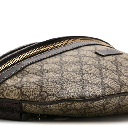 Gucci GG Supreme Monogram Belt Bag Dark Brown 9 of 10