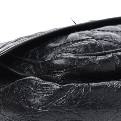 Saint Laurent Crinkled Calfskin Matelasse Monogram Medium Niki Chain Satchel Black 11 of 17