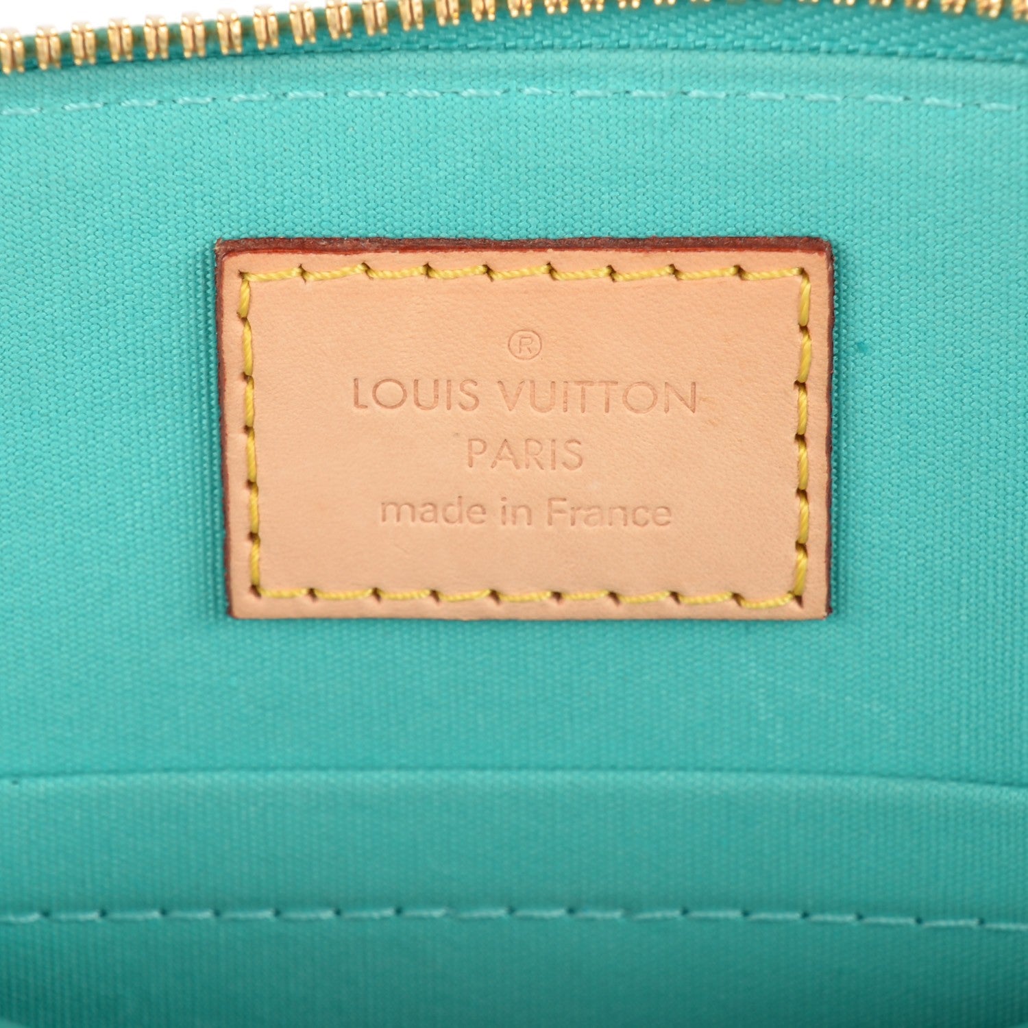 Louis Vuitton Vernis Alma BB Blue Lagon 7 of 8