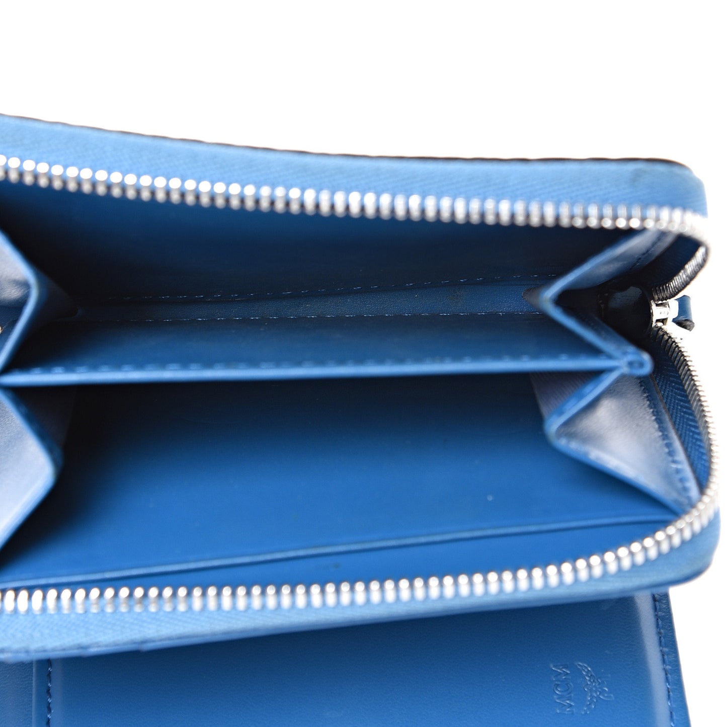Visetos Mini Zip Around Wallet Black Blue