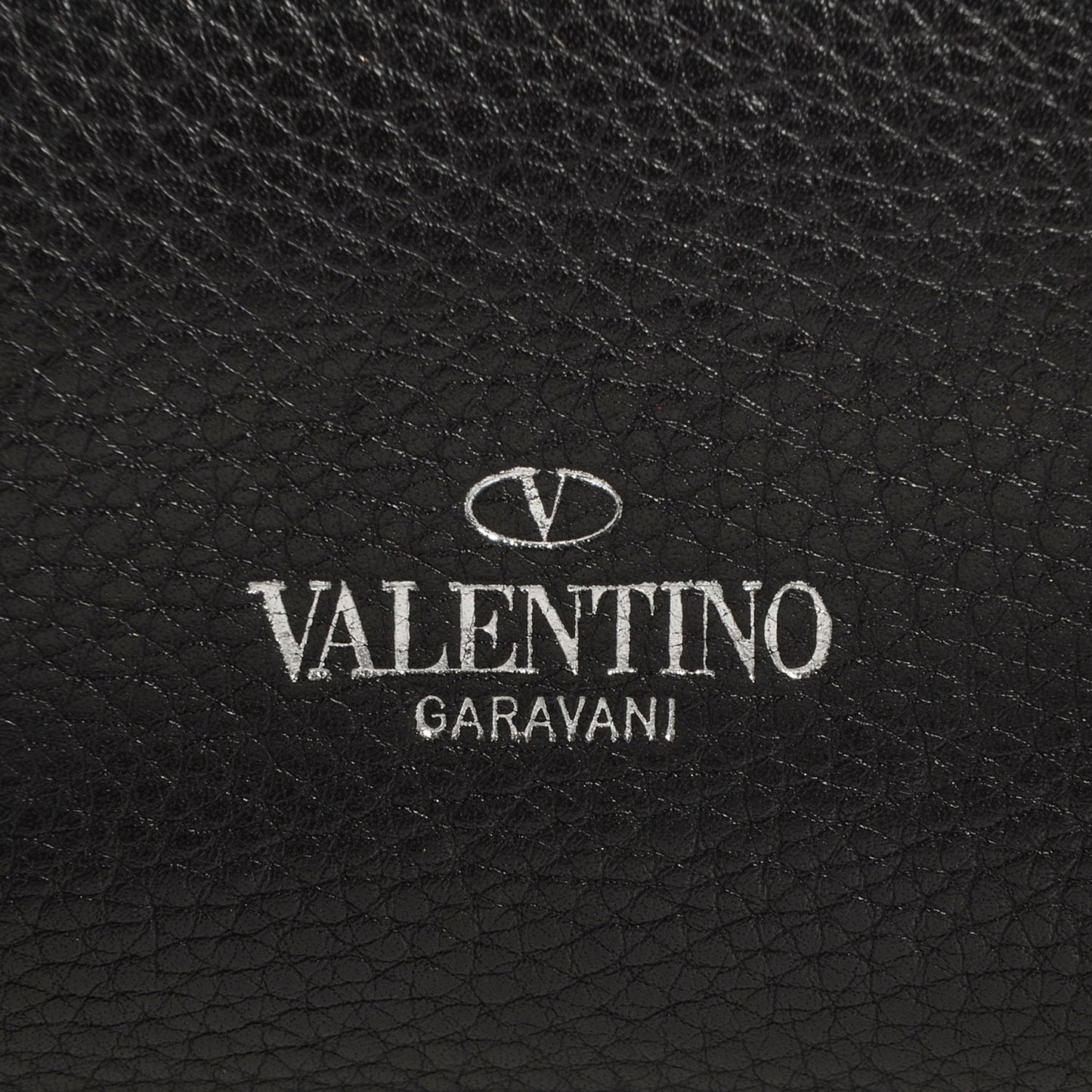 Pebbled Calfskin Crystal Encrusted Studs Va Va Voom Shoulder Bag Black