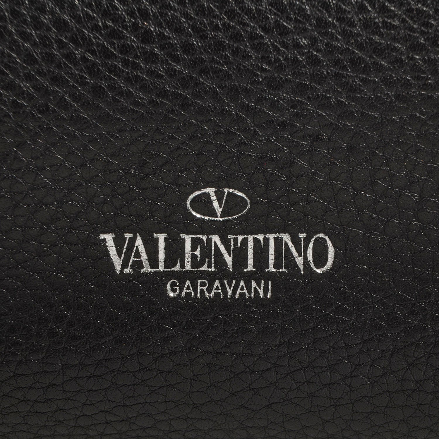 Valentino Garavani Pebbled Calfskin Crystal Encrusted Studs Va Va Voom Shoulder Bag Black 8 of 9