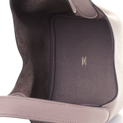 Hermes Taurillon Maurice Picotin Lock 18 PM Gris Asphalte 8 of 9