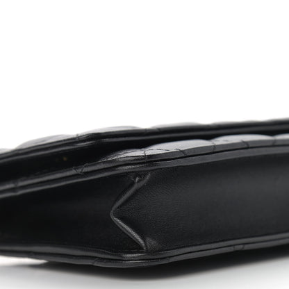 Chanel Lambskin Quilted Wallet On Chain WOC Black 12 of 13