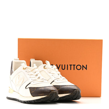Louis Vuitton Calfskin Monogram Run Away Sneakers 37 White 14 of 14