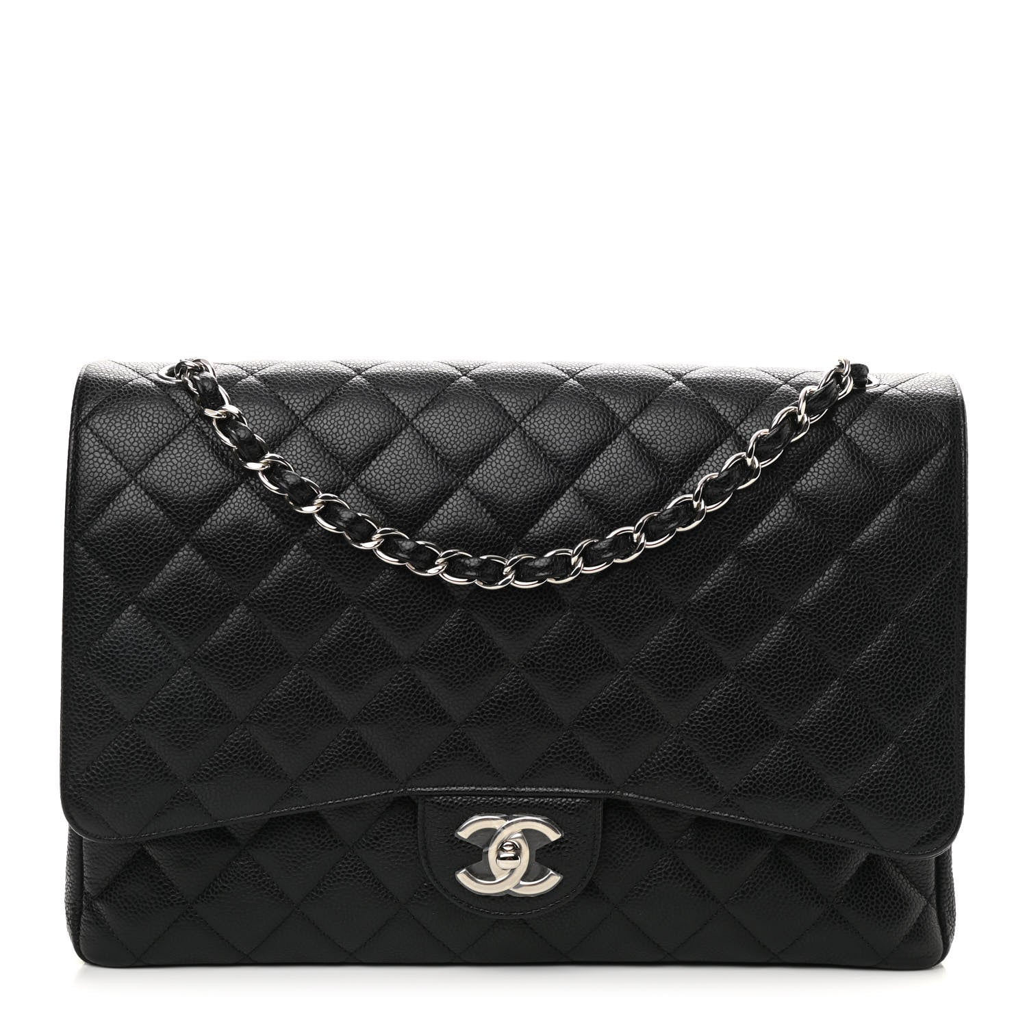 Chanel Caviar Quilted Maxi Double Flap Black 1 of 9