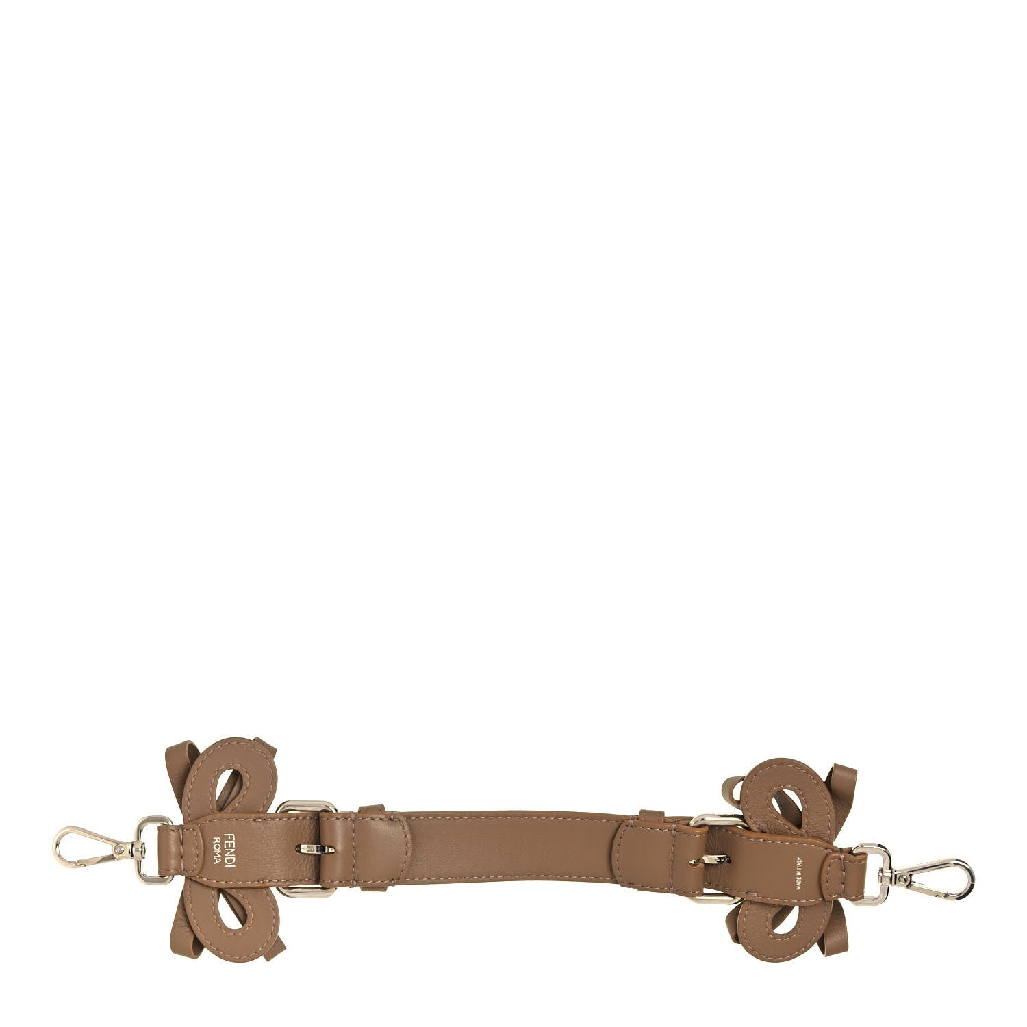 Fendi Vitello Dolce Bow Mini Strap You Sand 2 of 5
