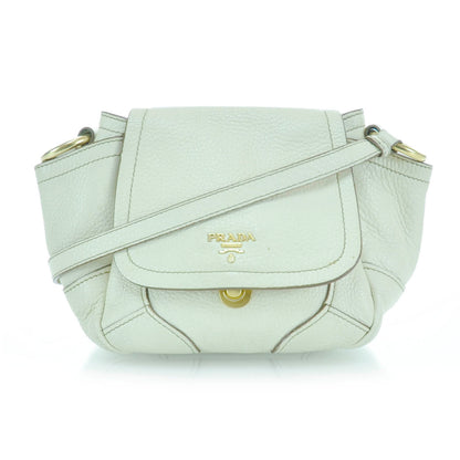 Prada Vitello Daino Shoulder Bag Cera 1 of 12