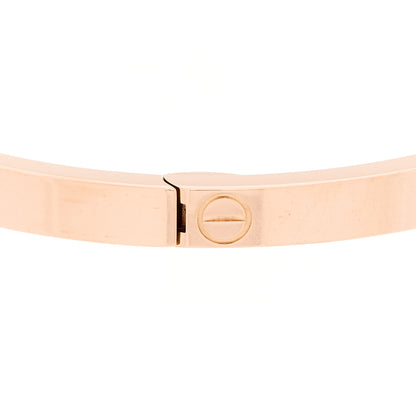 Cartier 18K Pink Gold 10 Diamond Small LOVE Bracelet 16 7 of 10